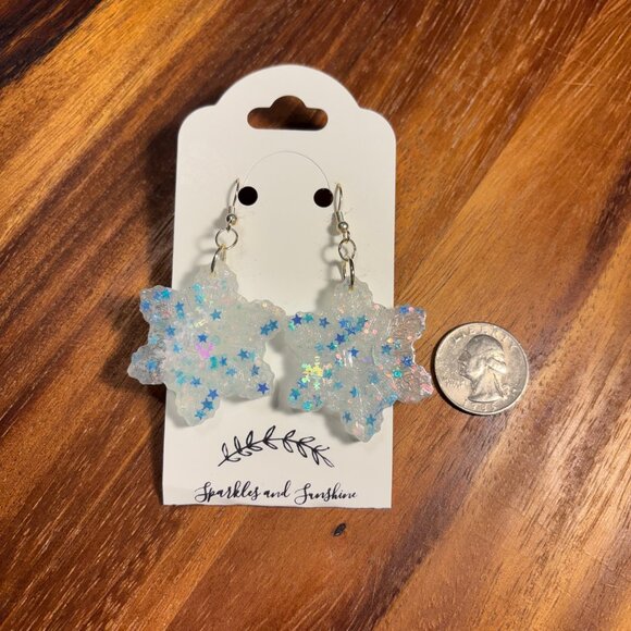 Winter Wonderland Snowflake Earrings - Picture 1 of 1